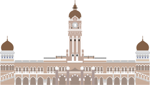 Sultan Abdul Samad Building vector afbeelding