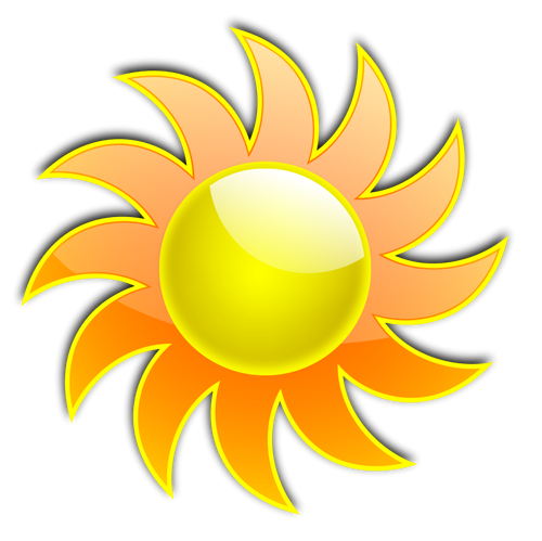 Sun-Vektor-illustration