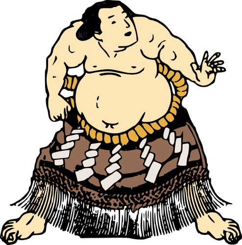 Gambar pejuang sumo dalam rok