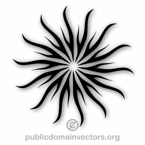 Prediseñadas sol forma vectorial