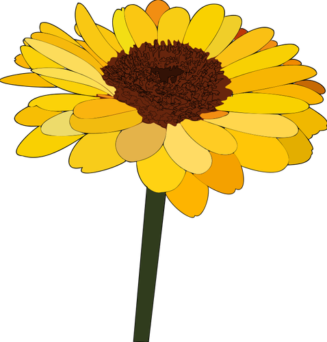 Gambar vektor bunga matahari