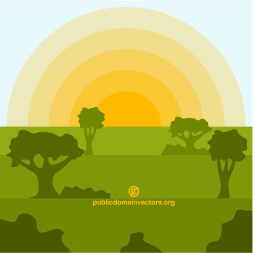 Sunrise vector illustration