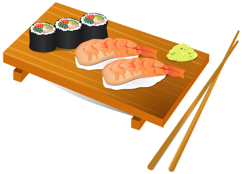 Sushi-Essen-Vektor-illustration