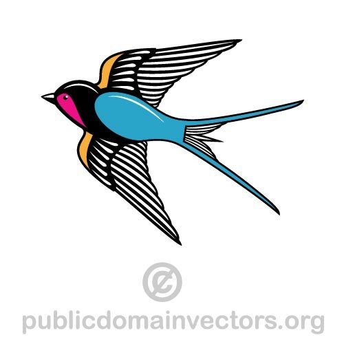 Hirondelle vector image clipart