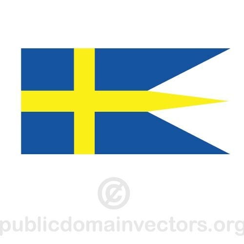 स्वीडिश नौसेना वेक्टर झंडा