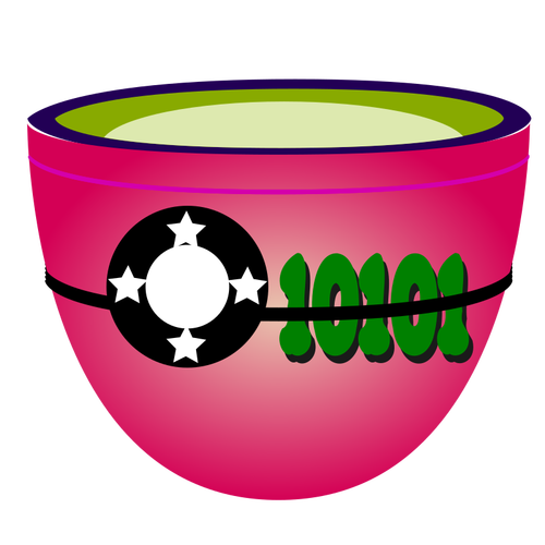 Ilustracja wektorowa odcienie różowego Cup