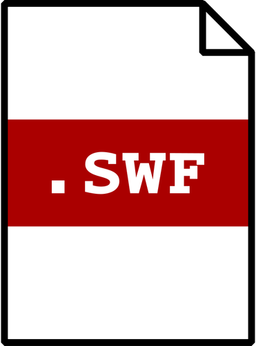 SWF 아이콘 벡터 이미지