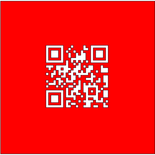 Swiss Flag With QR code vector