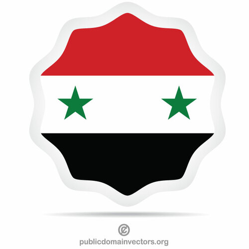 Syrische Flagge Aufkleber