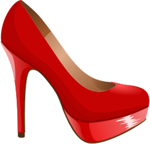 Rote Schuhe-Vektor-Bild