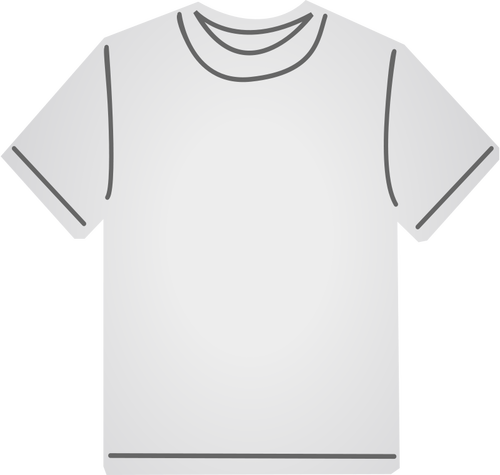 Gráficos vectoriales de camiseta blanca