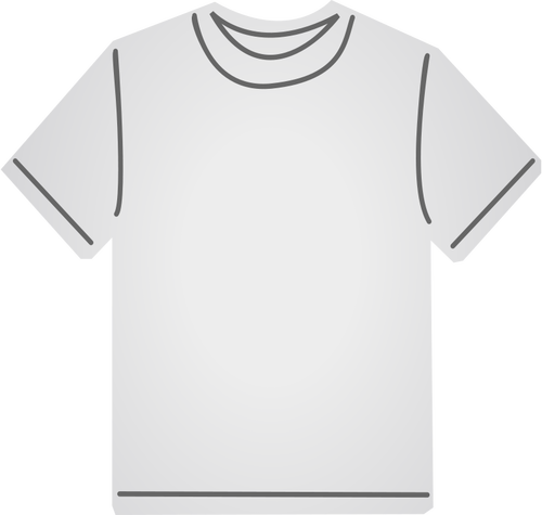 Tricou alb grafică vectorială