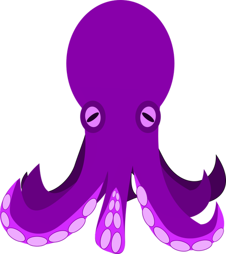 Cartoon-Oktopus-Vektor-illustration