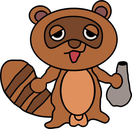 Tanuki vektorgrafik