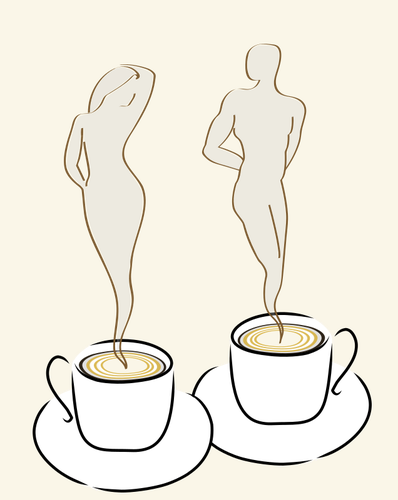 Clip art grafikk to kaffekopper