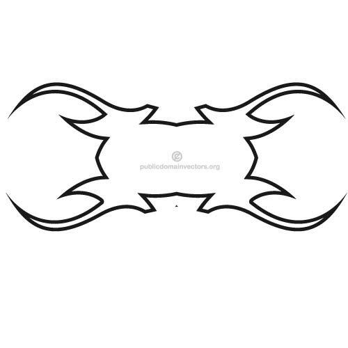 Tattoo vorm vector