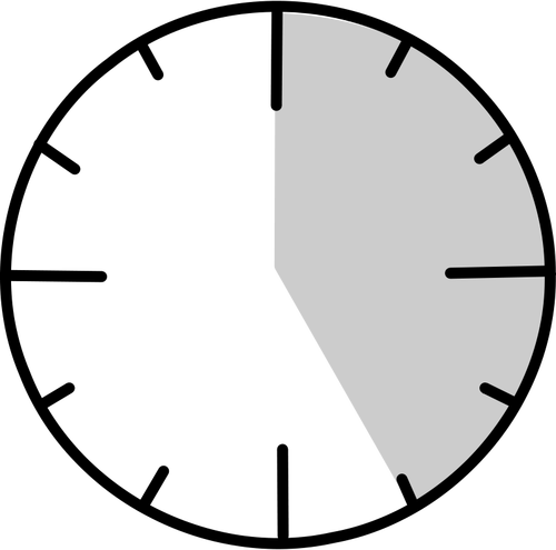 Ilustraţie vectorială a feţei ceasului