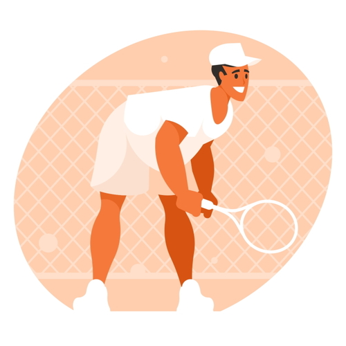 Tennis player clip art