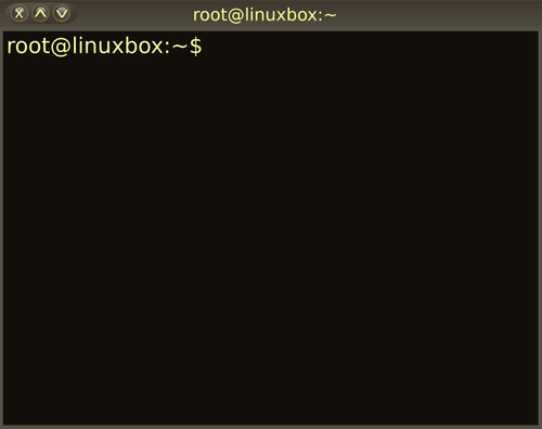 Linux-käyttöliittymän pääteikkunan vektori ClipArt