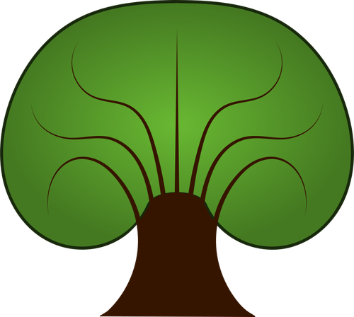 Dibujo vectorial de árbol
