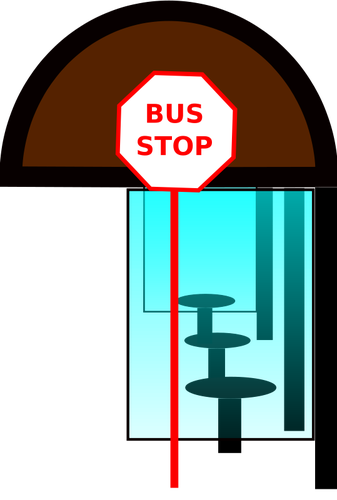 バス停のベクトル