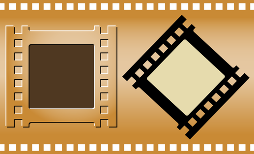 3 つのフィルム ストリップ ベクトル画像