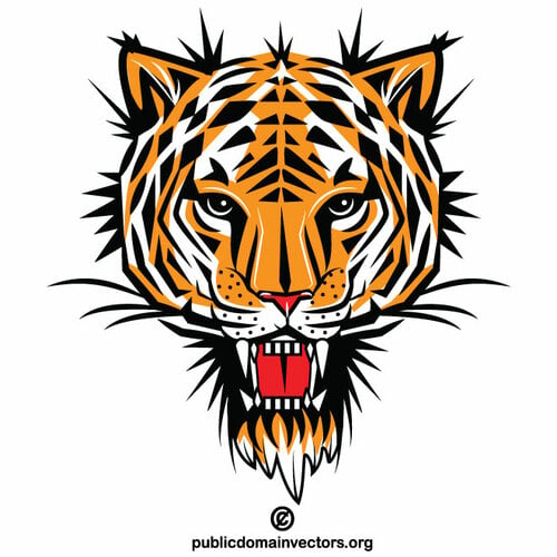 Imagine vectorială de culoare tigru