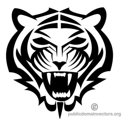 Tiger maskot ClipArt