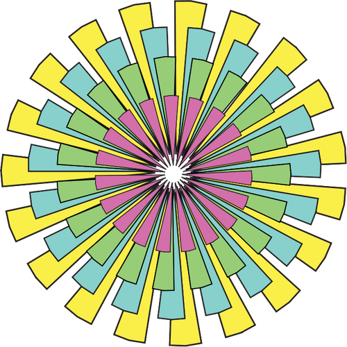 抽象色轮向量剪贴画