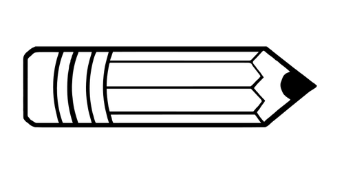 Vector potloodpictogram