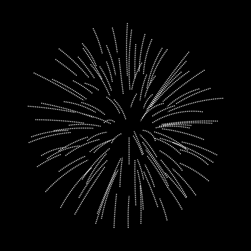 Fogos de artifício prateado vector clipart