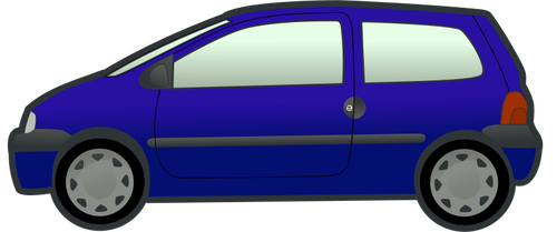 Carro azul vector