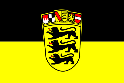 Flagga flagga Baden-Württemberg vektor ClipArt