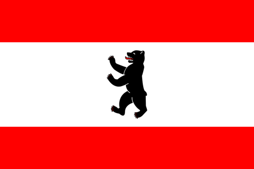 Bandera de gráficos vectoriales de Berlín