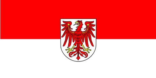 Флаг Бранденбурга векторные иллюстрации