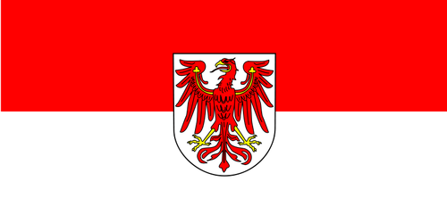 Bandera de la ilustración vectorial Brandenburg