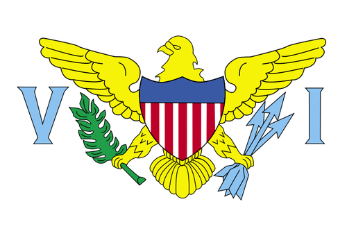 Bandera de Islas Vírgenes vector illustration