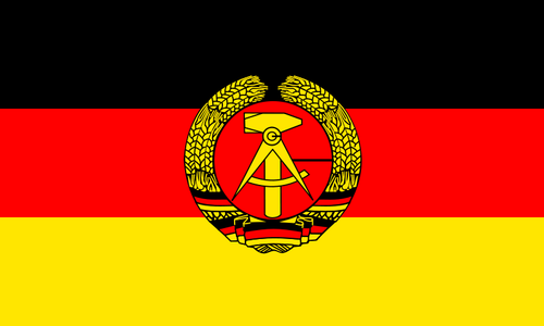 Bandiera della Repubblica democratica tedesca vettoriale immagine