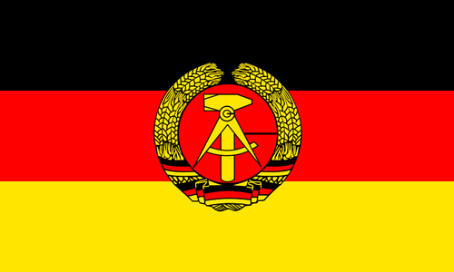 Flagga den tyska demokratiska republiken-vektorbild