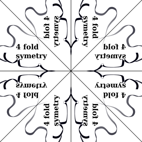 4 折对称矢量图