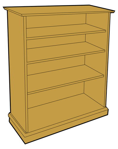 Biblioteca din lemn vectorul miniaturi