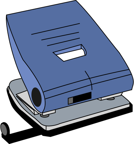 Papier hole punch vector tekening