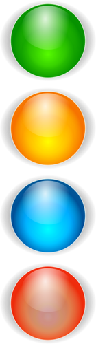 Vektorový obrázek barevných kuliček