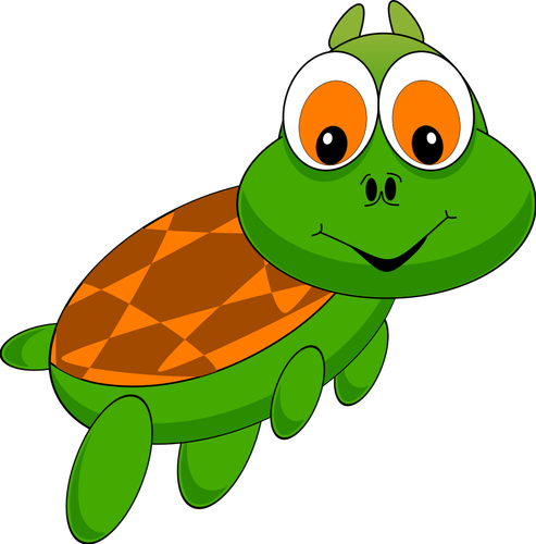 Cartoon sea turtle