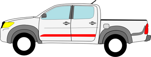 Toyota Hilux vektör çizim