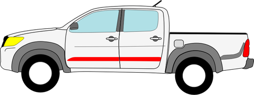 Toyota Hilux vector drawing