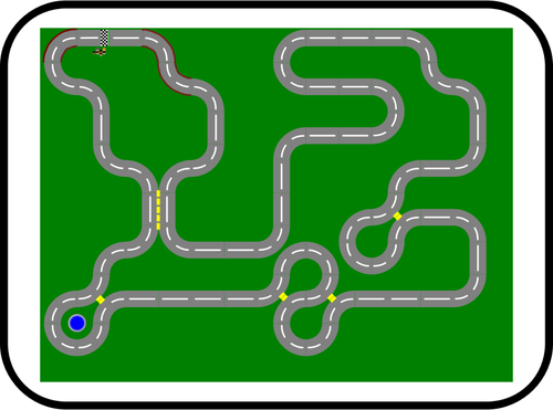 Wacky Racer web plateau de jeu vector illustration