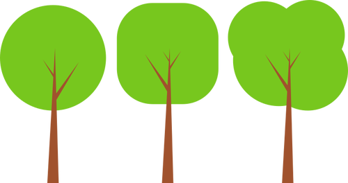 Flat trær