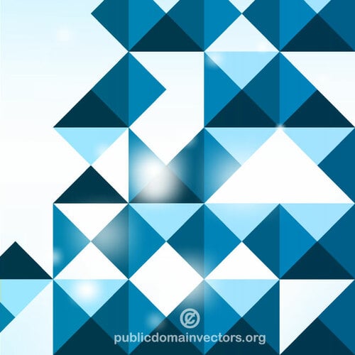 Motif de tuiles triangulaires bleues