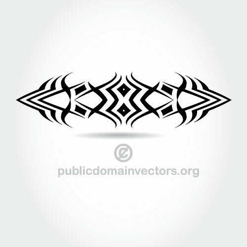 Vector símbolo de tatuaje tribal